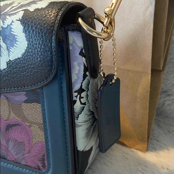 Coach Georgie Kaffe Fassett Leather Shoulder Bag💝 - Picture 4 of 16